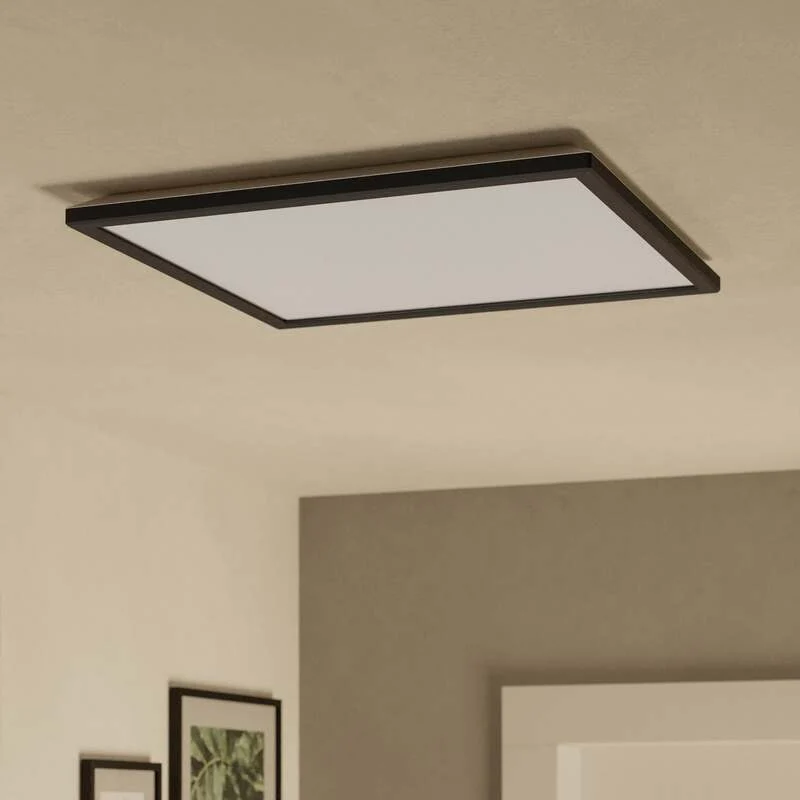 B-Ware EGLO Connect Deckenleuchte LED Rovito Z Appsteuerung Schwarz 50 cm CCT RGB Smart