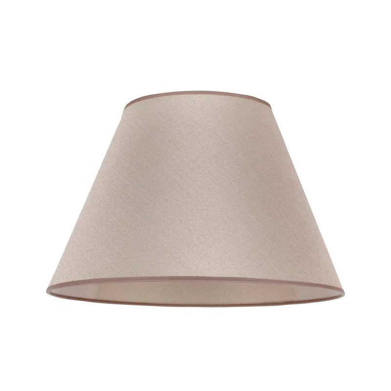 B-Ware Sofia Lampenschirm Schirm Textil Beige Veroni Höhe 31 cm Made in Europe