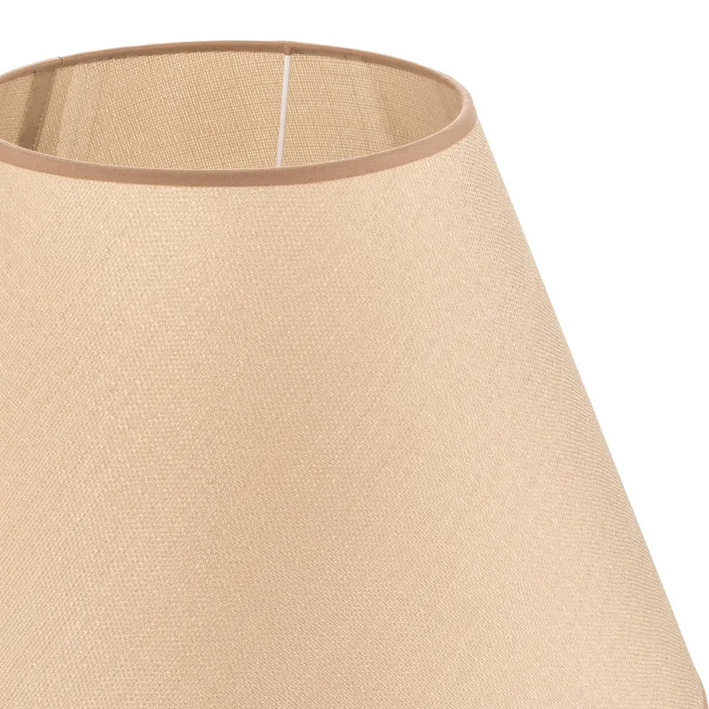 B-Ware Sofia Lampenschirm Schirm Textil Beige Veroni Höhe 31 cm Made in Europe