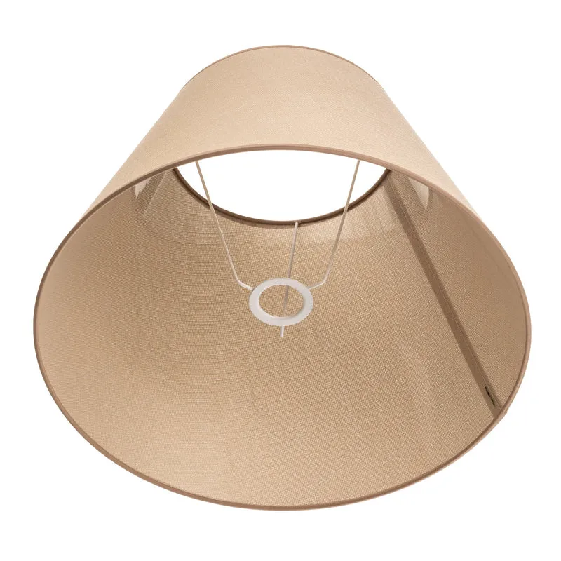 B-Ware Sofia Lampenschirm Schirm Textil Beige Veroni Höhe 31 cm Made in Europe