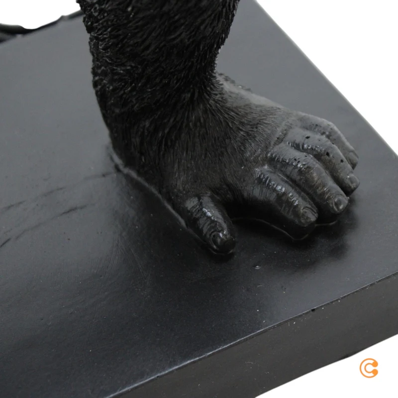 B-Ware KARE Animal King Kong Tischlampe Schreibtischlampe Tischleuchte mit Textilschirm