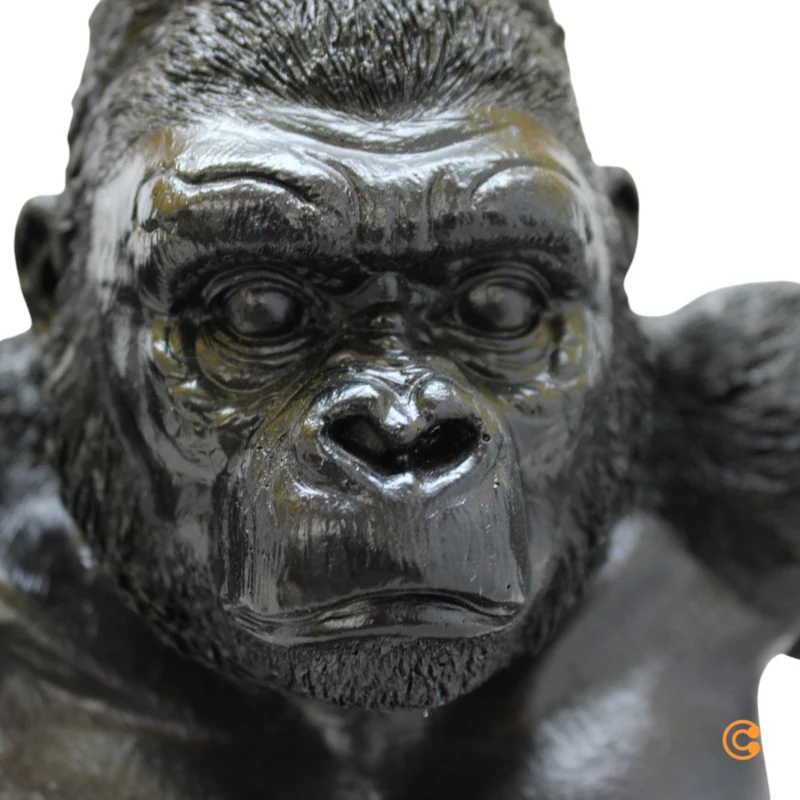 B-Ware KARE Animal King Kong Tischlampe Schreibtischlampe Tischleuchte mit Textilschirm