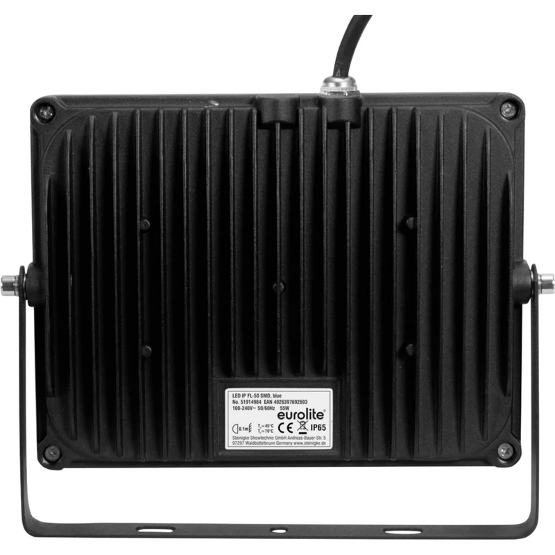 B-Ware Eurolite LED Außenstrahler Fluter Scheinwerfer blau SMD IP FL-50 Schutzkontaktst