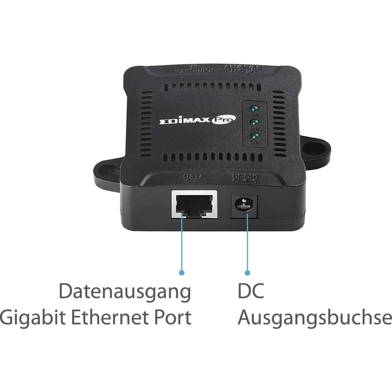 B-Ware Edimax Splitter Verteiler GP-101ST Gigabit PoE Netzwerk Stromversorgung