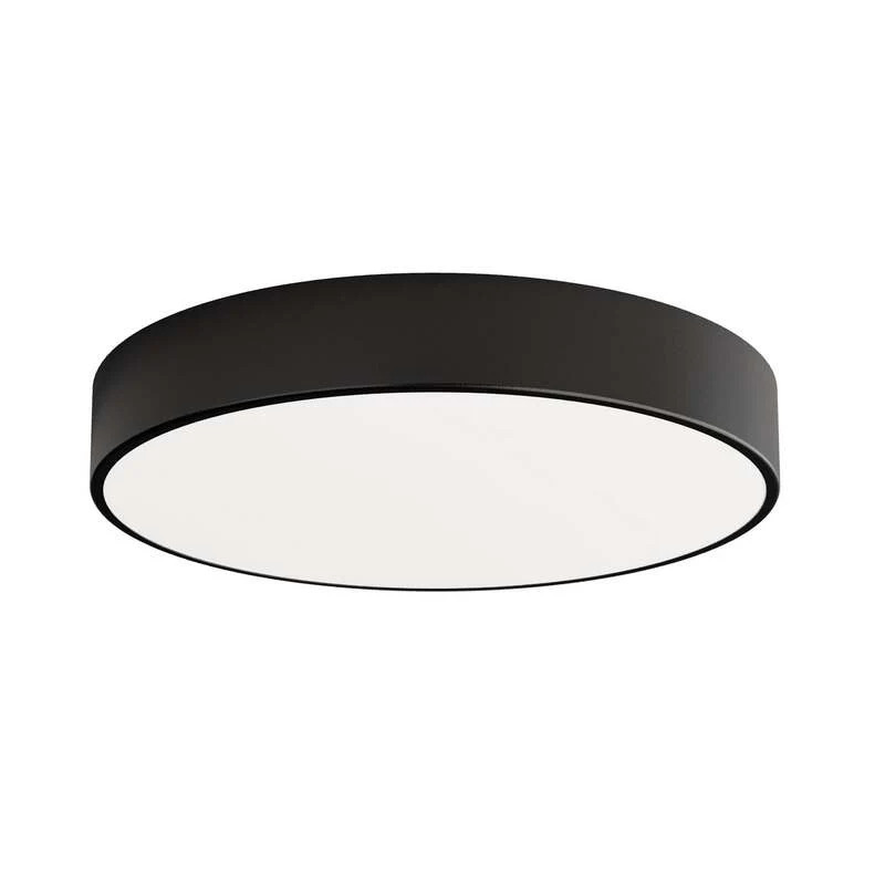 B-Ware Deckenleuchte Cleo Ø 50 cm IP54 schwarz Metall E27 dimmbar 4x24W LED