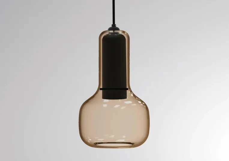 B-Ware Molto Luce Lampenschirm Glas Ersatzschirm Iris Corpa S Glas Champagner Ø 17 cm