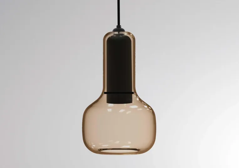 B-Ware Molto Luce Lampenschirm Glas Ersatzschirm Iris Corpa S Glas Champagner Ø 17 cm