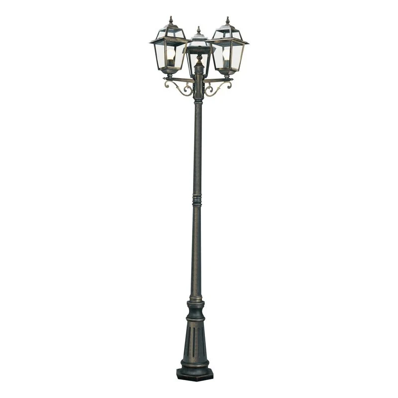 B-Ware Searchlight Mastleuchte New Orleans Außenlampe Laterne Lampe Leuchte 3 falmmig