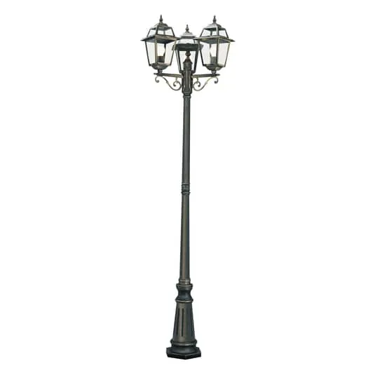 B-Ware Searchlight Mastleuchte New Orleans Außenlampe Laterne Lampe Leuchte 3 falmmig