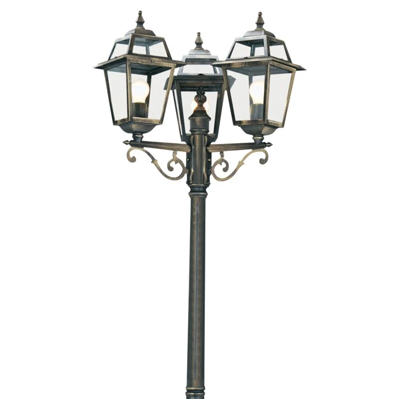 B-Ware Searchlight Mastleuchte New Orleans Außenlampe Laterne Lampe Leuchte 3 falmmig