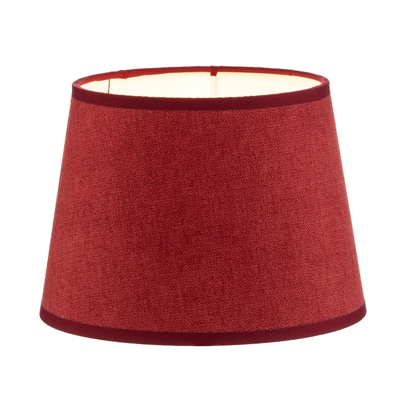 6x B-Ware Duolla Lampshade Classic S, Woven, Red