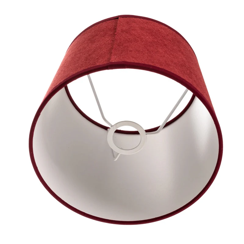 6x B-Ware Duolla Lampshade Classic S, Woven, Red