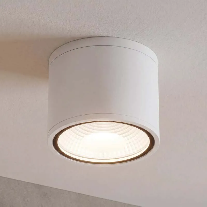 B-Ware Orion Deckenstrahler Außenleuchte Sputnik LED Strahler IP65 weiß Ø14,5cm 1030lm