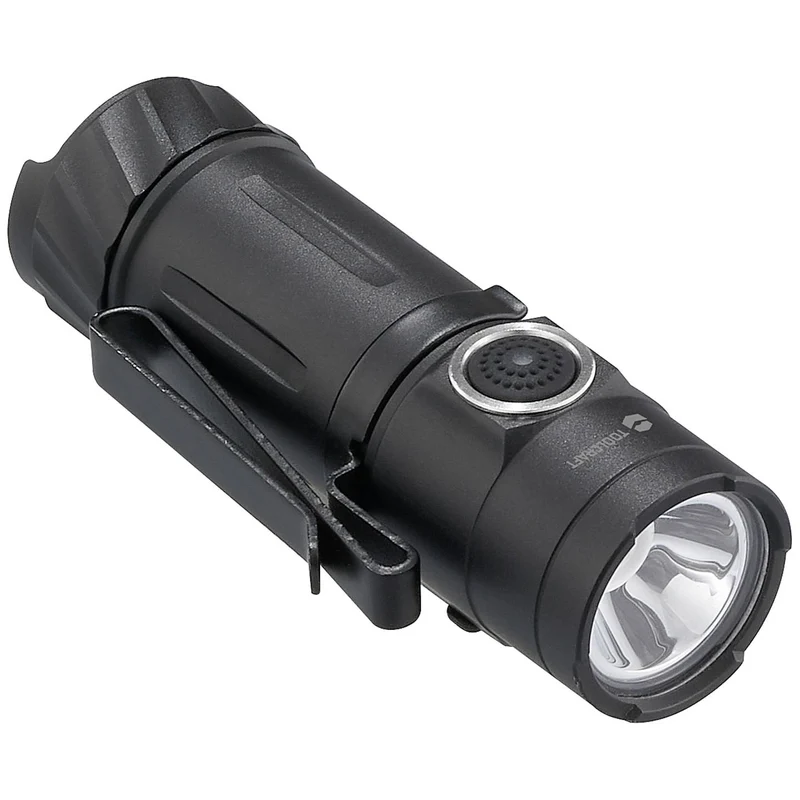 B-Ware Toolcraf LED Taschenlampe Mini-Lampe Akku Schwarz verstellbar Aluminiumlegierung