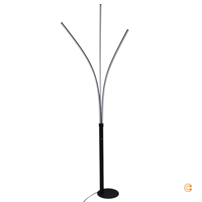 B-Ware JUST LIGHT LED Stehleuchte Maja dreiflammig Leuchte Stehlampe Leselampe schwarz