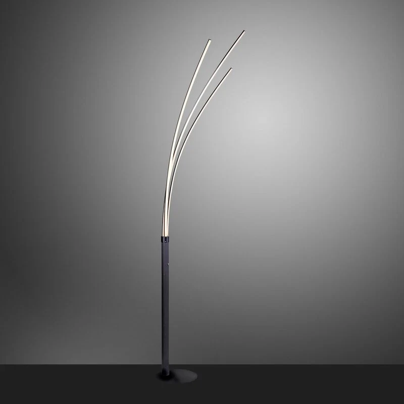 B-Ware JUST LIGHT LED Stehleuchte Maja dreiflammig Leuchte Stehlampe Leselampe schwarz