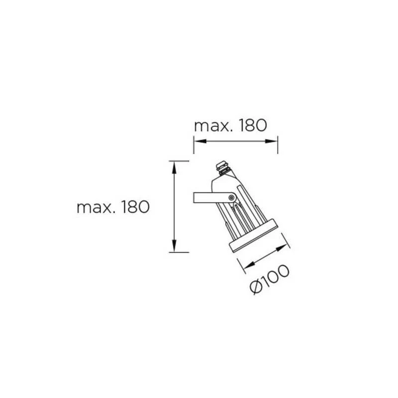 B-Ware LEDS-C4 Außenstrahler Helio schwarz Gartenlampe Flutlichtstrahler IP65