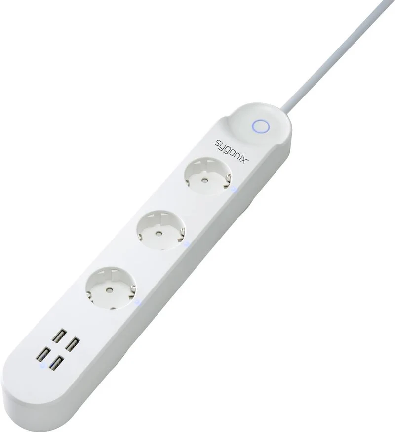 B-Ware Sygonix WiFi Steckdosenleiste App steuerbar Mehrfachsteckdose SIEHE TEXT/FOTO