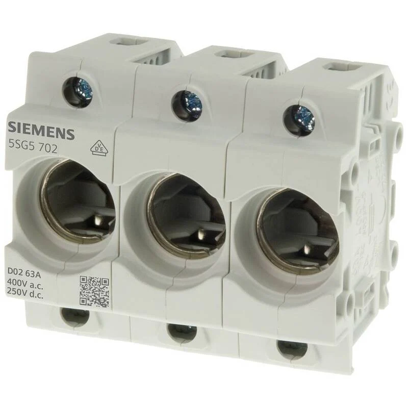 6x B-Ware Siemens Sicherungshalter Sockel NEOZED D02 Sicherungssockel 3polig 6 A 30 STÜCK
