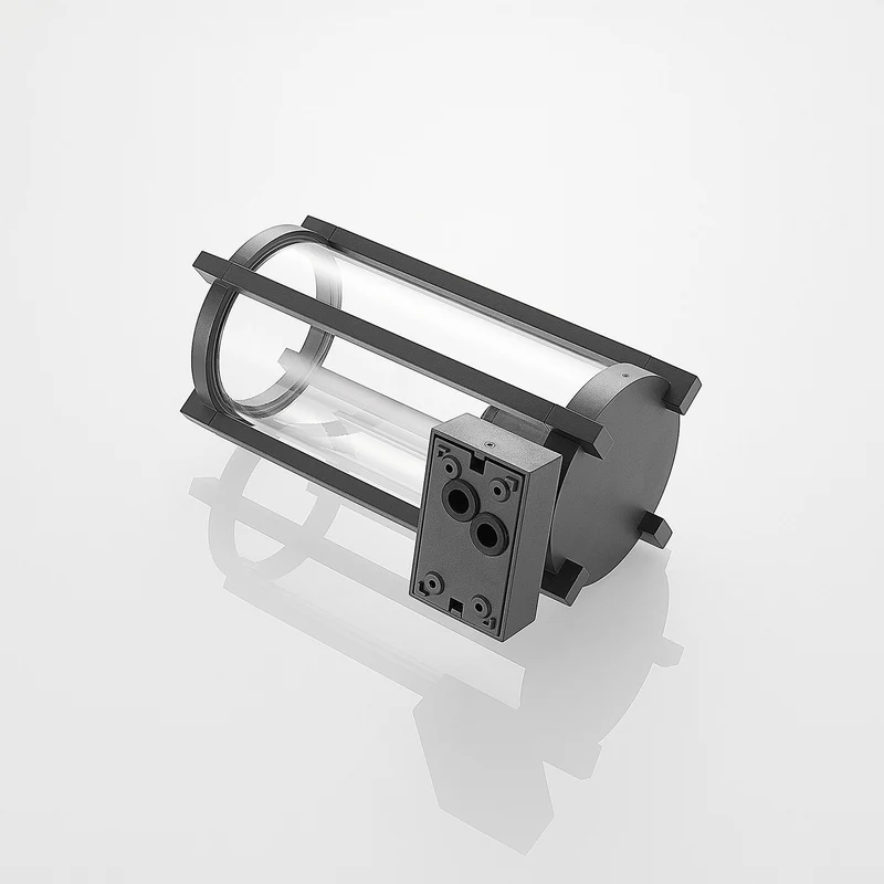 B-Ware Lucande Außenwandleuchte Brienne anthrazit Gartenlampe dimmbar IP54 30cm Metall