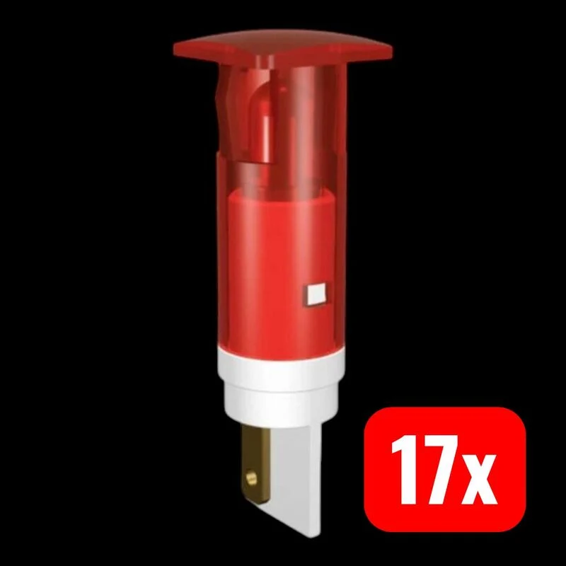 17x B-Ware Signal Construct LED-Signalleuchte SKHH10724A grün 24V DC/AC Lampe 10mm 1 Stück