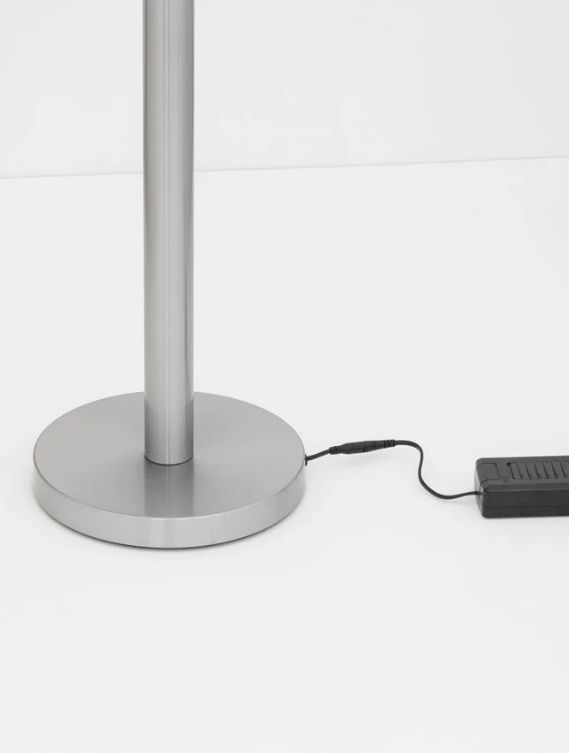 B-Ware Nova Luce Stehlampe Stehleuchte LED Nickel Wohnzimmer Schlafzimmer SIEHE TEXT