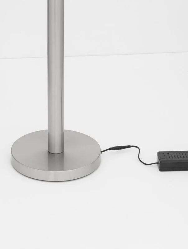 B-Ware Nova Luce Stehlampe Stehleuchte LED Nickel Wohnzimmer Schlafzimmer SIEHE TEXT