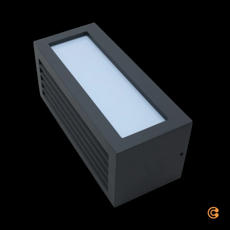 4x B-Ware Deko Light Wandleuchte Wandaufbauleuchte Wall Line III E27 Anthrazit Alu 4 STÜCK