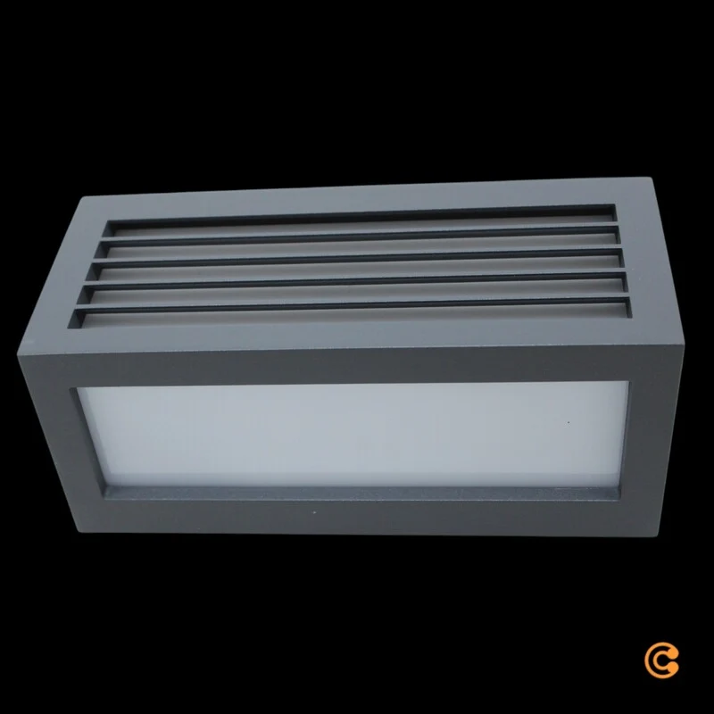 4x B-Ware Deko Light Wandleuchte Wandaufbauleuchte Wall Line III E27 Anthrazit Alu 4 STÜCK