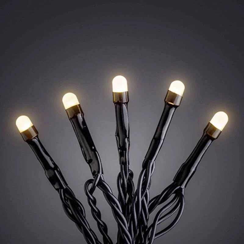 B-Ware Konstsmide Micro LED Lichterkette Lichtergirlande Bernstein Außenbereich